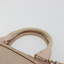 Miu Miu Hand Bag Leather 2way Beige Gold Auth ep15515A-14