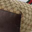 GUCCI GG Canvas Web Sherry Line Tote Bag Beige 131230 Auth ep15516-8