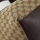 GUCCI GG Canvas Web Sherry Line Tote Bag Beige 131230 Auth ep15516-15