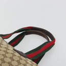 GUCCI GG Canvas Web Sherry Line Tote Bag Beige 131230 Auth ep15516-14