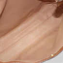CELINE Macadam Canvas Tote Bag PVC Leather Brown Gold Auth ep15517-16