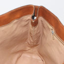 CELINE Macadam Canvas Tote Bag PVC Leather Brown Gold Auth ep15517-18