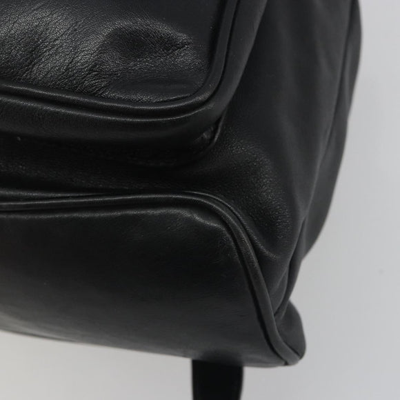 GUCCI Bamboo Backpack Leather Black Gold 003 2058 0016 Auth ep15518