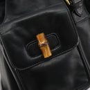 GUCCI Bamboo Backpack Leather Black Gold 003 2058 0016 Auth ep15518-17