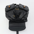 GUCCI Bamboo Backpack Leather Black Gold 003 2058 0016 Auth ep15518-18