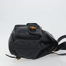 GUCCI Bamboo Backpack Leather Black Gold 003 2058 0016 Auth ep15518-4