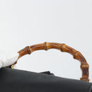 GUCCI Bamboo Backpack Leather Black Gold 003 2058 0016 Auth ep15518-8