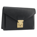 LOUIS VUITTON Epi Serie Dragonne Clutch Bag Black Noir M52612 LV Auth ep15521-1