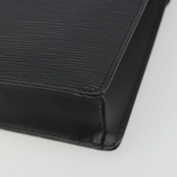 LOUIS VUITTON Epi Serie Dragonne Clutch Bag Black Noir M52612 LV Auth ep15521