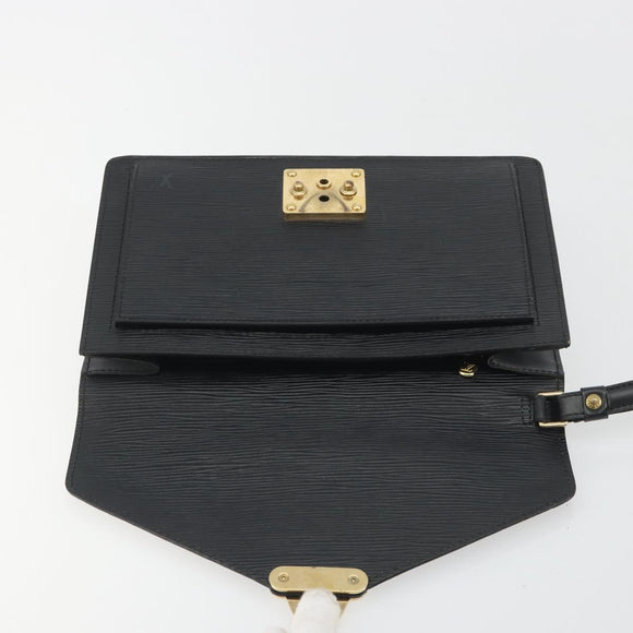 LOUIS VUITTON Epi Serie Dragonne Clutch Bag Black Noir M52612 LV Auth ep15521