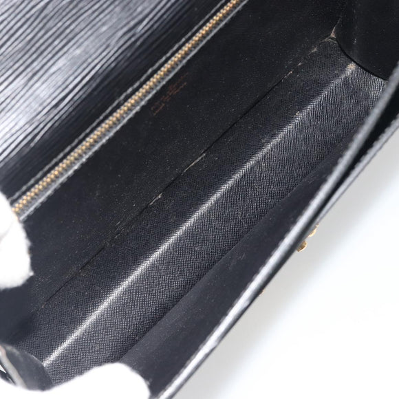 LOUIS VUITTON Epi Serie Dragonne Clutch Bag Black Noir M52612 LV Auth ep15521