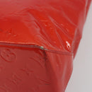 LOUIS VUITTON Monogram Vernis Reade MM Hand Bag Red Rouge M91086 LV Auth ep15522-9