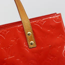 LOUIS VUITTON Monogram Vernis Reade MM Hand Bag Red Rouge M91086 LV Auth ep15522-17