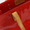 LOUIS VUITTON Monogram Vernis Reade MM Hand Bag Red Rouge M91086 LV Auth ep15522-10