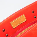 LOUIS VUITTON Monogram Vernis Reade MM Hand Bag Red Rouge M91086 LV Auth ep15522-18
