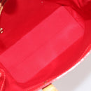 LOUIS VUITTON Monogram Vernis Reade MM Hand Bag Red Rouge M91086 LV Auth ep15522-11