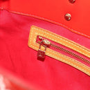 LOUIS VUITTON Monogram Vernis Reade MM Hand Bag Red Rouge M91086 LV Auth ep15522-21