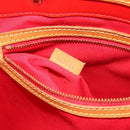 LOUIS VUITTON Monogram Vernis Reade MM Hand Bag Red Rouge M91086 LV Auth ep15522-12