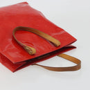 LOUIS VUITTON Monogram Vernis Reade MM Hand Bag Red Rouge M91086 LV Auth ep15522-6