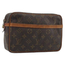 LOUIS VUITTON Monogram Compiegne 23 Clutch Bag M51847 LV Auth ep15523-1