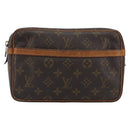 LOUIS VUITTON Monogram Compiegne 23 Clutch Bag M51847 LV Auth ep15523-13