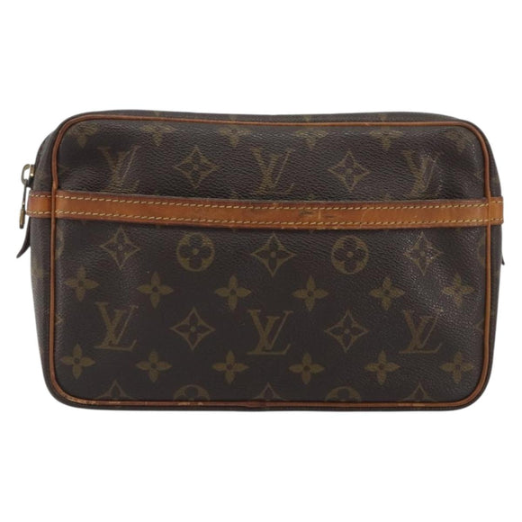 LOUIS VUITTON Monogram Compiegne 23 Clutch Bag M51847 LV Auth ep15523