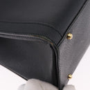 GUCCI Bamboo Tote Bag Leather Black Gold 002 2853 0260 Auth ep15525-8