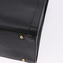 GUCCI Bamboo Tote Bag Leather Black Gold 002 2853 0260 Auth ep15525-17
