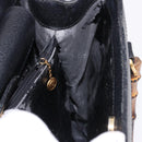 GUCCI Bamboo Tote Bag Leather Black Gold 002 2853 0260 Auth ep15525-18