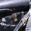 GUCCI Bamboo Tote Bag Leather Black Gold 002 2853 0260 Auth ep15525-21