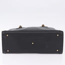 GUCCI Bamboo Tote Bag Leather Black Gold 002 2853 0260 Auth ep15525-5