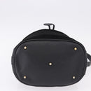 GUCCI Bamboo Purse Shoulder Bag Suede 2way Black Gold 001 2865 1657 Auth ep15527-5