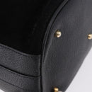 GUCCI Bamboo Purse Shoulder Bag Suede 2way Black Gold 001 2865 1657 Auth ep15527-17