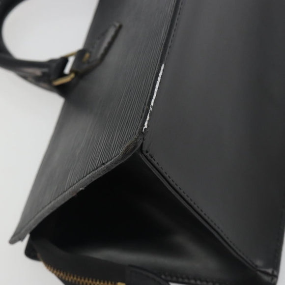 LOUIS VUITTON Epi Sac tri-angle Hand Bag Black M52092 LV Auth ep15528
