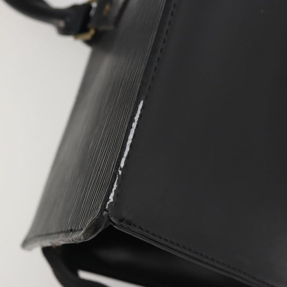 LOUIS VUITTON Epi Sac tri-angle Hand Bag Black M52092 LV Auth ep15528