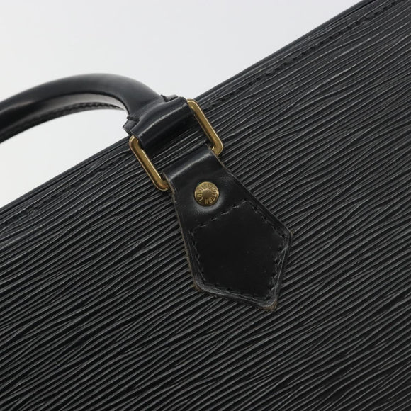 LOUIS VUITTON Epi Sac tri-angle Hand Bag Black M52092 LV Auth ep15528