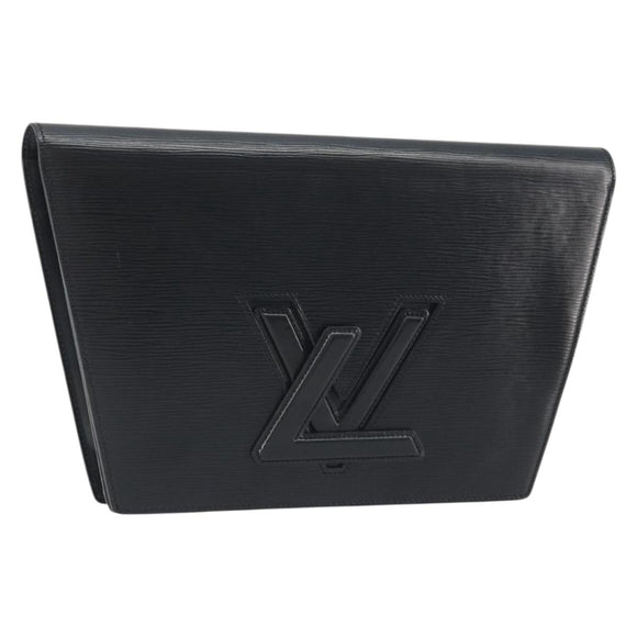 LOUIS VUITTON Epi Trapeze Clutch Bag Black M80165 LV Auth ep15536A