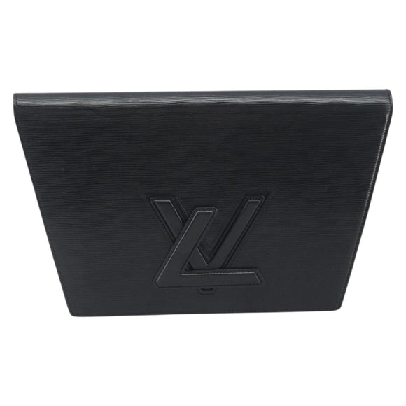 LOUIS VUITTON Epi Trapeze Clutch Bag Black M80165 LV Auth ep15536A