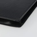 LOUIS VUITTON Epi Trapeze Clutch Bag Black M80165 LV Auth ep15536A-14