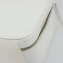 GUCCI Vanity Hand Bag Patent leather 2way White Silver 000 270 0323 Auth ep15543-16