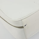 GUCCI Vanity Hand Bag Patent leather 2way White Silver 000 270 0323 Auth ep15543-17