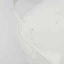 GUCCI Vanity Hand Bag Patent leather 2way White Silver 000 270 0323 Auth ep15543-9