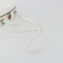 GUCCI Vanity Hand Bag Patent leather 2way White Silver 000 270 0323 Auth ep15543-8