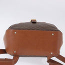 CELINE Macadam Canvas Backpack PVC Leather Brown Gold Auth ep15544A-5