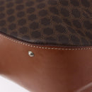 CELINE Macadam Canvas Backpack PVC Leather Brown Gold Auth ep15544A-16