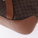 CELINE Macadam Canvas Backpack PVC Leather Brown Gold Auth ep15544A-18