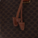CELINE Macadam Canvas Backpack PVC Leather Brown Gold Auth ep15544A-21