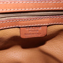 CELINE Macadam Canvas Backpack PVC Leather Brown Gold Auth ep15544A-23
