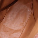 CELINE Macadam Canvas Backpack PVC Leather Brown Gold Auth ep15544A-11
