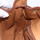CELINE Macadam Canvas Backpack PVC Leather Brown Gold Auth ep15544A-25